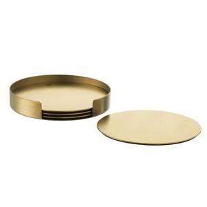 Vente en gros Sous-verres vintage en laiton et en acier de luxe écologique Conception personnalisée pour hôtel, restaurant, bureau, Inde - Product Image 6