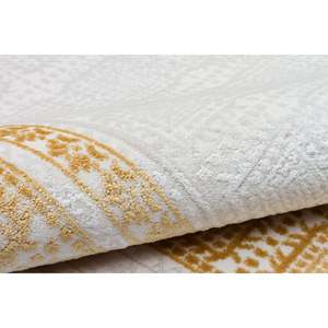 Tapis de zone moderne beige Netline CN004 Cunda 100 % acrylique, anti-peluchage, facile à nettoyer, durable, 80x150cm pour chambre, bureau, enfants - Home Depot - Product Image 5