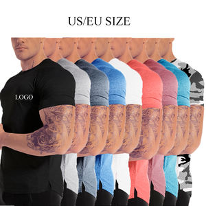 Camiseta sólida de baja cantidad mínima de venta al por mayor-camisetas de cuello redondo personalizables con opciones de impresión versátiles de un productor líder - Product Image 4