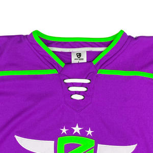 Venta al por mayor con logotipo personalizado deportes al aire libre entrenamiento ropa deportiva Hockey sobre hielo fútbol Jersey OEM nombre del equipo último diseño poliéster/algodón - Product Image 3