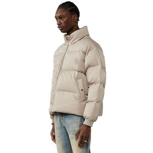 Chaqueta acolchada de invierno personalizada para hombre, con cremallera para exteriores, impermeable, ecológica, informal, cómoda, reversible, de alta calidad - Product Image 4