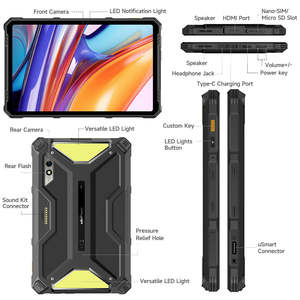 Ulefone Armor <span class=keywords><strong>Pad</strong></span> 3 <span class=keywords><strong>Pro</strong></span> Tablet Robusto Android 10.36 Pollici 2K Batteria Power Bank 33280mAh MT8788 8GB + 256GB - Product Image 6
