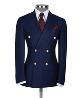 Veste de costume 2 pièces de coupe classique à 2 boutons pour hommes personnalisée robe de bureau blazer et pantalon plissé ensemble 2026