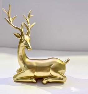 El más vendido moderno nórdico interior vida Navidad centro de mesa decorativo artesanía de aluminio adornos de animales artesanía de Metal - Product Image 1