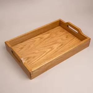 Wooden <b>Serving</b> <b>Tray</b> For Home Hotels And Restaurant Amazing Design <b>With</b> Metal <b>Handles</b> - Product Image 4