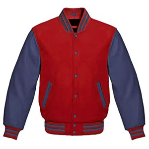 Bordado de chenilla de alta calidad para hombre, Mangas de cuero universitario, bombardero de béisbol personalizado, Letterman 2025 - Product Image 5