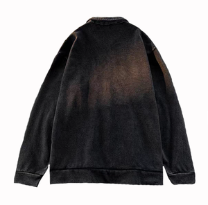 Sweat-shirt à capuche surdimensionné vintage en coton uni de haute qualité, imprimé sur mesure pour homme, pour l'hiver - Product Image 2