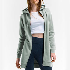 Sudadera con capucha Streetgrace OEM Longline para mujer con estilo de Jersey de ajuste extendido con impresión personalizada y marca privada Gymwear - Product Image 1