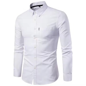 OEM Custom Casual Business <b>Short</b> <b>Sleeve</b> Linen Plain Color Full <b>Button</b> <b>up</b> Shirt Top for Men - Product Image 3