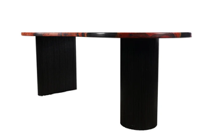 Mesa de comedor de madera maciza cuadrada moderna hecha a mano, muebles ecológicos para decoración del hogar - Product Image 2