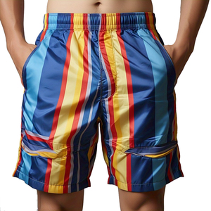 Noir 100% Nylon Pluie Randonnée Shorts Hommes Poids Léger Workout Wear Coupe-Vent Shorts Hommes Hommes Formation Coupe-Vent Shorts - Product Image 1