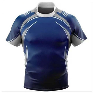 2025 Sublimación personalizada 100% Poliéster Rugby Jerseys Transpirable Adultos Rugby Jersey Fabricante para ropa de equipo al por mayor - Product Image 5