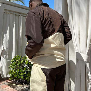 Ensemble de survêtements unisexe en nylon de haute qualité avec fermeture éclair Vêtements d'été personnalisés pour hommes et femmes-Collection printemps fabriquée - Product Image 5