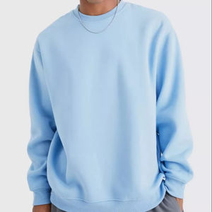 Sweatshirts men/Sweatshirts - custom crewneck sweatshirts - Men's <b>sweater</b> - long sleeve sweat shirts Thick <b>Fleece</b> single color - Product Image 1