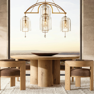 Silla de comedor de madera maciza de lujo con cojín - Product Image 5