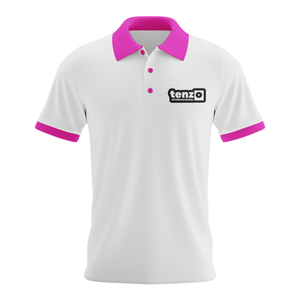 เสื้อโปโลผู้ชาย แอคทีฟ ผ้าโพลีเอสเตอร์ผสมคอตตอน ทรงปกติ แขนครึ่งตัว เหมาะสำหรับเล่นกอล์ฟ ปักโลโก้ คอและปลายแขนถัก - Product Image 5