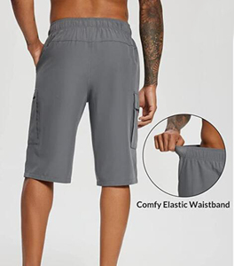 ZN-<b>Boys</b> Fashion Hiking <b>Shorts</b> Below Knee Length Light Weight Quick Dry Workout Gym Pocket Cargo <b>Shorts</b> DDP shipping - Product Image 2