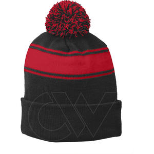 2024 vente en gros 100% laine hiver Beanie couleur personnalisée 3D broderie Technique voyage bonnets - Product Image 3