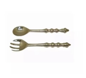 Couverts en acier inoxydable ensemble de couverts en métal avec poignée décorative nouveau Look serveur de salade pour ustensiles de cuisine - Product Image 6