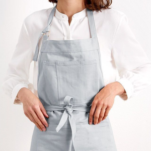 Adjustable Cotton Lightweight Kitchen Bib Women Manufacturer Wholesale OEM Supplier Custom <b>Hotel</b> <b>Uniform</b> High Quality Chef Bibs - Product Image 4