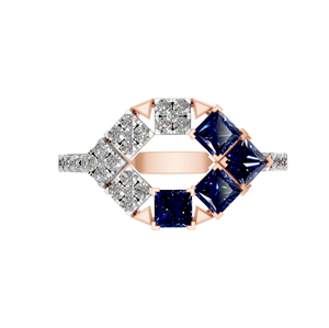 Anillo de Compromiso Personalizado de Plata de Ley 925 con Corte Princesa, Moissanita, Zafiro Sintético, Chapado en Rodio, Joyería Fina para Fiesta, OEM - Product Image 3