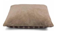 Lit carré de luxe pour chien en coton S/M/L taille couleur personnalisable motif solide emballage en Carton lavable amovible