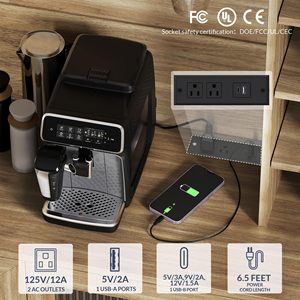 Moderno Mueble Alto de Madera para Despensa con Puertas de Vidrio Acanalado, Aparador Buffet para Cafetería con Estante para Vino para Cocina - Product Image 4