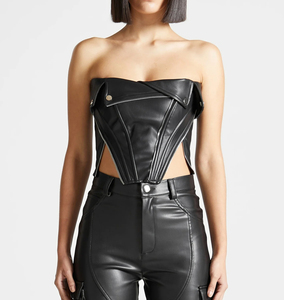 Nuevo estilo señoras Tops cintura corsé de cuero mujeres más tamaño cómodo corsé de cuero para venta en línea - Product Image 1