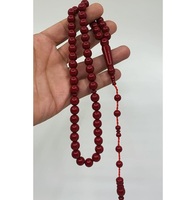 Rosario de baquelita 100% fenol-formaldehído color rojo baquelita Material de alta calidad hecho en Turquía Tasbih Rosario Religioso Islámico