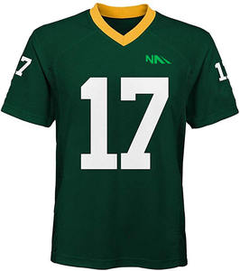 Uniforme de Fútbol Americano Personalizado de Alta Calidad, Transpirable, Talla Grande, Ropa Deportiva de Malla para Entrenamiento de Verano, Manga Corta, Logotipo Impreso - Product Image 1