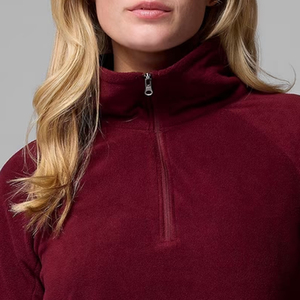 เสื้อสเวตเชิ้ตผ้าฟลีซสำหรับผู้หญิง แขนยาว / ดีไซน์สตรีทแวร์ทันสมัย พร้อมโลโก้แบบกำหนดเอง และดีไซน์คอปกซิปตั้ง - Product Image 2