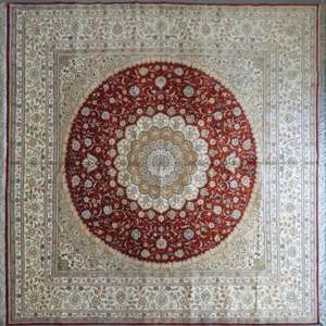 Tapis d'appoint en soie turque de qualité supérieure, design luxueux, fait main, style vintage, tissage doux, décoration pour la maison, le bureau, le salon, la chambre à coucher - Product Image 1
