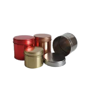 Ensemble de 3 conteneurs de stockage de médicaments de différentes tailles, récipient de forme ronde en cuivre fait à la main avec couvercle en vrac - Product Image 2