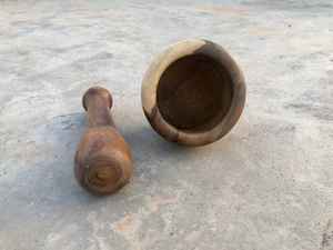 Mortero de madera simple y mortero decorativo redondeado para cocina, herramientas de cocina, molinillo de especias, restaurante y uso de Hotel, las mejores ventas - Product Image 5