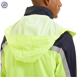 Full Sleeves <b>Safety</b> Jacket Premium Quality Wholesale 2024 Working Wear Customized Logo Printing Light Weight Quick Dry For Men - Product Image 6