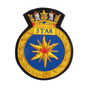 Haute Qualité Personnalisé Flying Tigers Bomber Goldwork Bullion Fil Veste Patch Brodé Métal Laiton Dentelle À Coudre Badges UBORA - Product Image 3