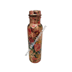Antique Metal Handmade <b>Copper</b> <b>Bottle</b> High Quality Pure Metal Customized Size and Shape with Lid for Drinkware - Product Image 1
