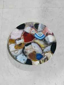 แผ่นรองแก้วและแผ่นรองแก้วทำจากเรซินอีพ็อกซี่ทรงสี่เหลี่ยมหรูหรา - Product Image 3