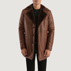 Veste en peau de mouton en cuir véritable pour hommes Veste en cuir véritable Veste en cuir de mouton véritable de haute qualité Hommes Personnaliser la couleur - Product Image 2