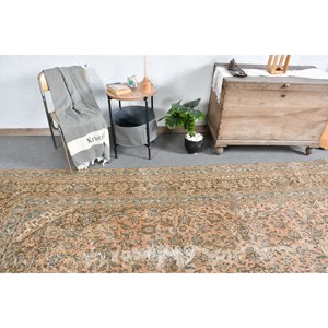 Tapis en laine vert beige classique 9.3X13 pieds fait à la main turc Patchwork Rectangle couloir Design pour les adolescents vivants tapis de chevet en latex - Product Image 4