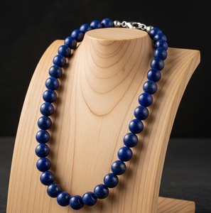 Handcrafted 18-Inch Women's <b>Silver</b> 925 <b>Necklace</b> Lock Design High Quality Natural Beads Fashionable Fashion Beaded <b>Necklaces</b> - Product Image 1