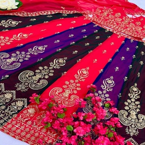 ชุดปักผ้าแพรไหม zari จากนักออกแบบล่าสุด - Product Image 4