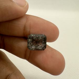 6.36ct ควอทซ์พลอย rutilated มรกตเจียระไนแบบธรรมชาติขนาด11.9x10.1x7.4มม. สำหรับทำเครื่องประดับสำหรับทำแหวน - Product Image 2