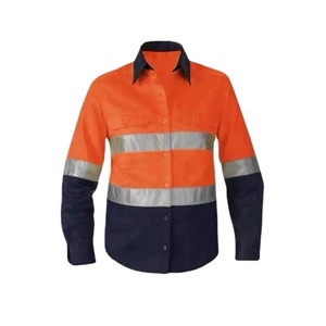 Gilet de construction réfléchissant à manches longues en nylon haute visibilité personnalisé pour hommes travail en plein air posté logo soutien sécurité vêtements de travail - Product Image 6