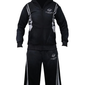 Chándal de forro polar con logotipo personalizado al por mayor, chándal para correr para hombre, chándal de talla grande con cremallera para otoño - Product Image 1