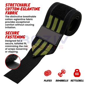 Cintas de Soporte para Codo de Algodón Grueso Personalizadas, Ajustables, para Alivio del Dolor, Transpirables, Ligeras, Cálidas, Unisex, para Gimnasio - Product Image 6