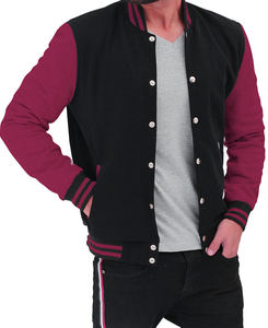 Leather Sleeve Sports Baseball Sports <b>Jacket</b> For Men Wholesale Custom <b>Patchwork</b> Unisex Varsity <b>Jacket</b> - Product Image 2
