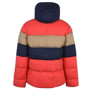 Dernier modèle d'hiver Veste bouffante coupe-vent pour homme Bomber à capuche avec fermeture éclair Poche respirante en laine bulle Toile XL - Product Image 2