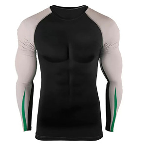 Camiseta de compresión personalizada para hombre, ideal para entrenamientos intensos, con tejido suave, elástico y transpirable, y resistencia duradera. Camiseta de compresión para hombre. - Product Image 1
