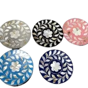 ที่รองแก้วอะคริลิคลายแม่มุกเสิร์ฟแผ่นรองบนโต๊ะดีไซน์ใหม่ล่าสุดจากเวียดนาม - Product Image 3